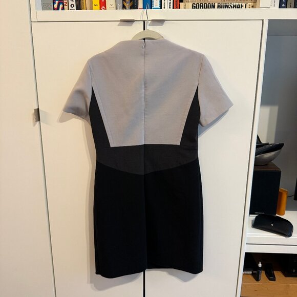 Jil Sander Navy color block dress - Picture 2 of 4
